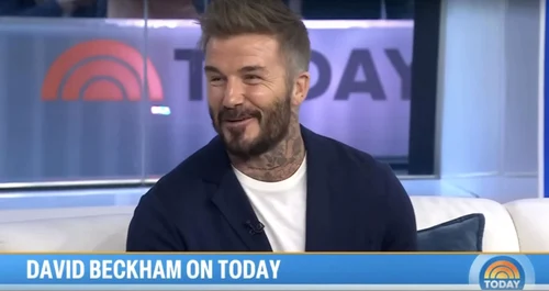 David Beckham, cu fața umflată la NBC. Captură TV
