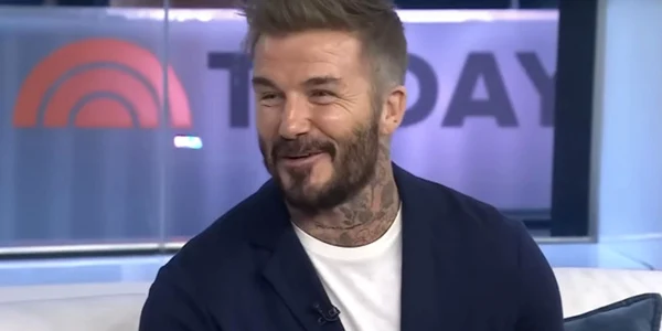 David Beckham, cu fața umflată la NBC. Captură TV