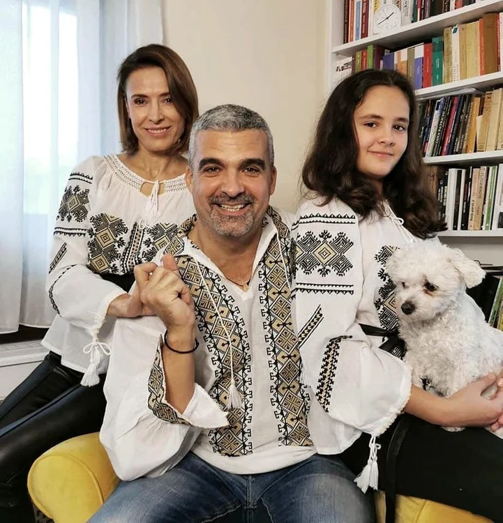 Monica Davidescu și familia