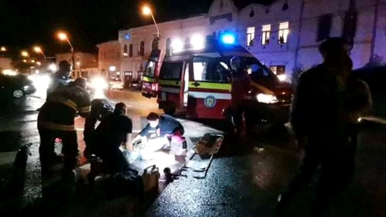Imagine de la locul accidentului, din septembrie 2020. Foto: captura video