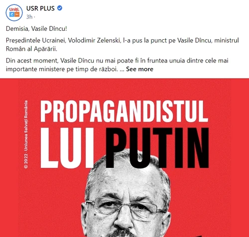 Ofensiva USR nu ia pauză FOTO Captură