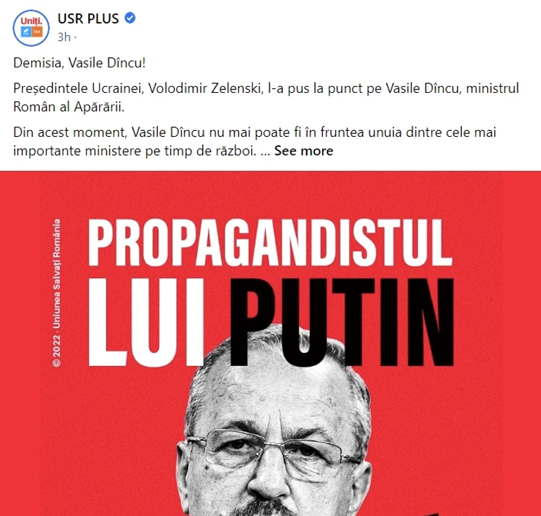 Ofensiva USR nu ia pauză FOTO Captură