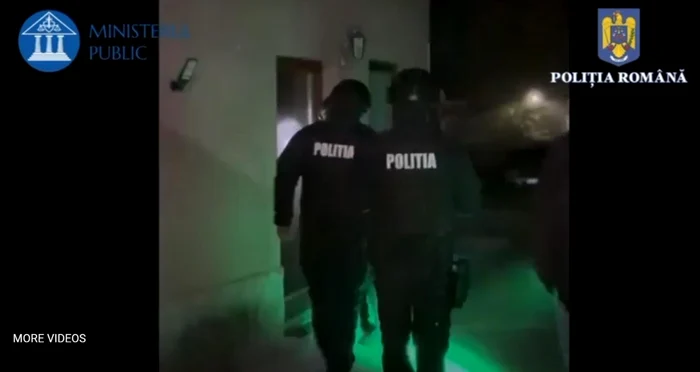 Poliţiştii au descins în forţă de la primele ore ale dimineţii. Foto Poliţia Română
