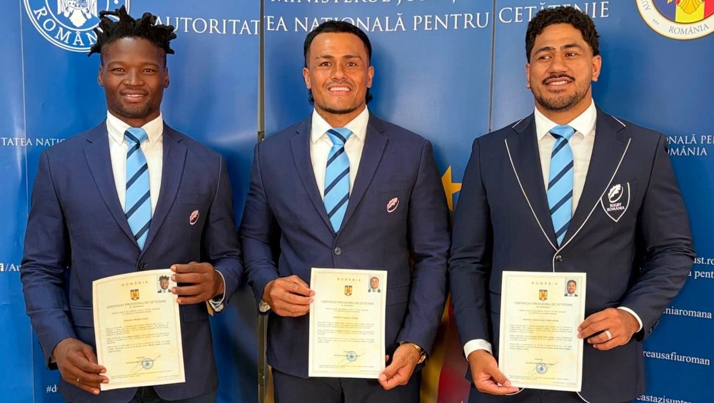 Trei rugbyști din Emisfera Sudică au obținut cetățenia română