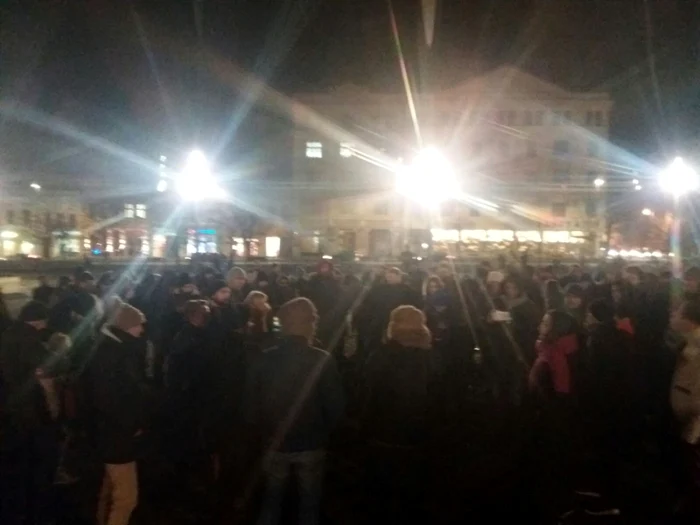 protest spontan cluj foto adevarul