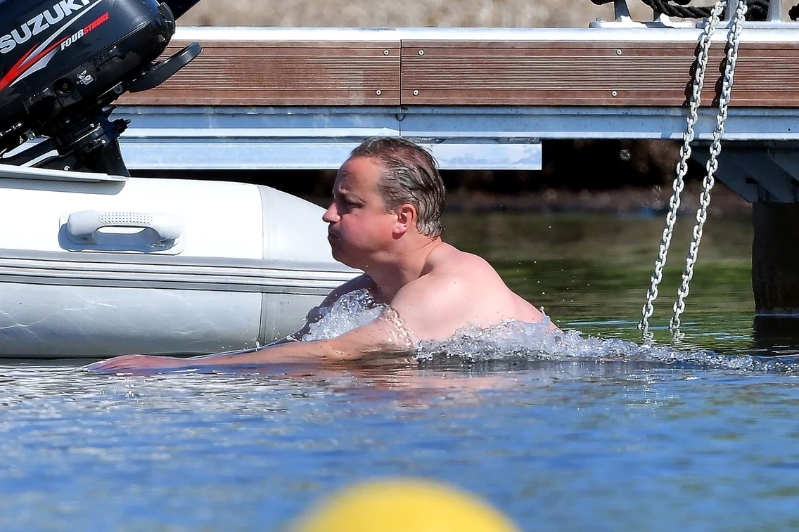 *EXCLUSIVE* Former British prime minister David Cameron vacations in Saint Tropez with his family! jpeg