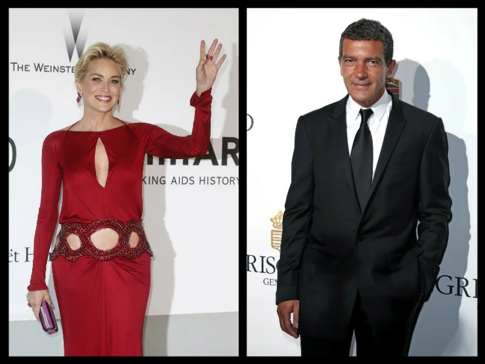 Sharon Stone şi Antonio Banderas sunt prieteni de foarte mult timp FOTO Reuters