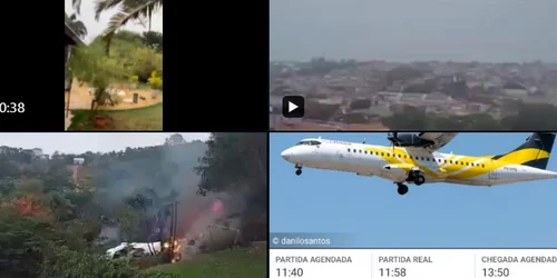 Avion prabușit în Brazilia  FOTO X png