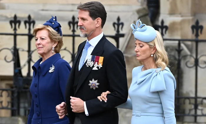 Regina Anne Marie a Greciei, Printul Pavlos al Greciei si Marie Chantal GettyImages 1487928253 jpg