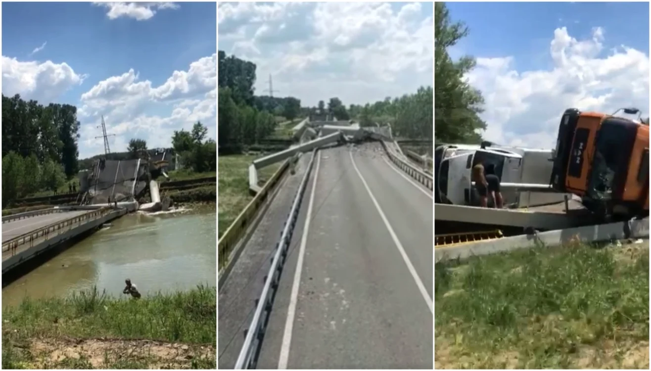 Pod prabusit in Neamt FOTO captura video 