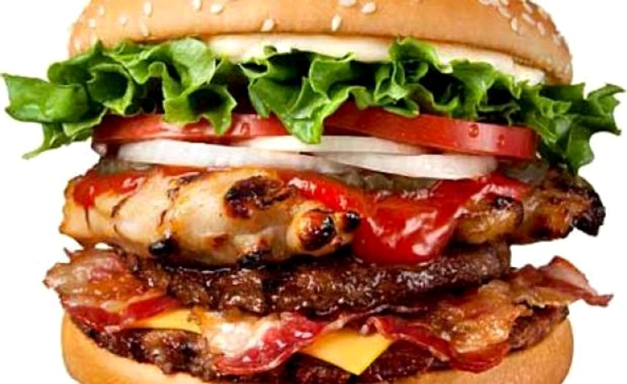 
    Varianta "simplă" a hamburgerului Monstrul Carne  