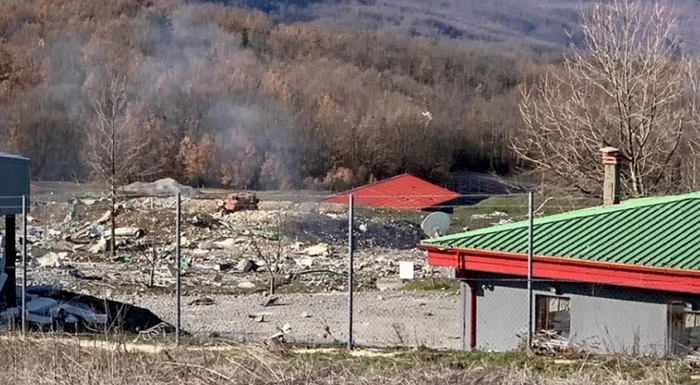 Explozie la o fabrică de dinamită Eltek