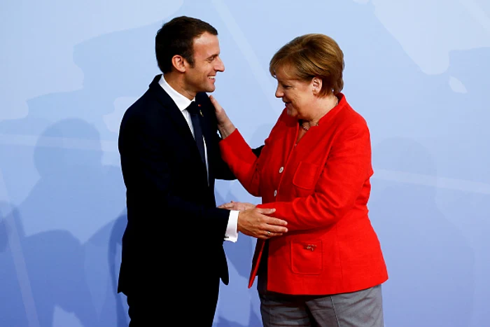 Angela Merkel și Emmanuel Macron