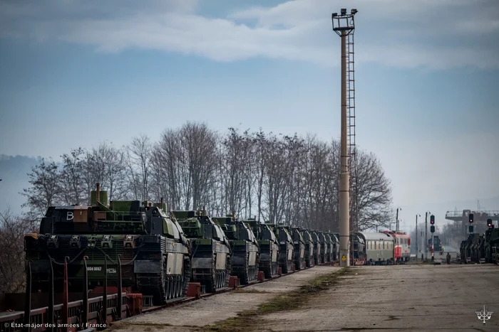 Tancuri Lecrerc trimise Grupului de Luptă NATO de la Cincu. FOTO: État-Major des Armées