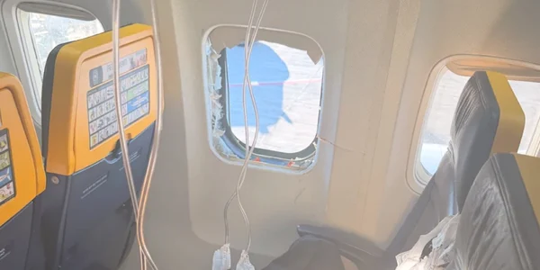 geam spart avion ryan air FOTO X/@FietsenChris