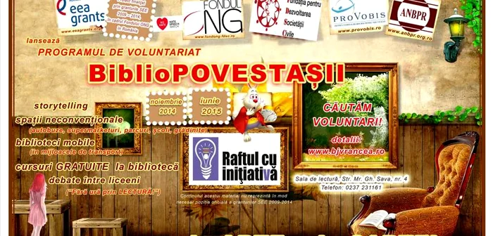 Proiectul de voluntariat va începe în noiembrie