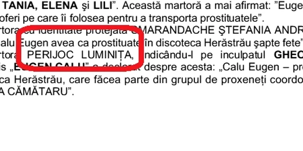 Extras din rechizitoriu