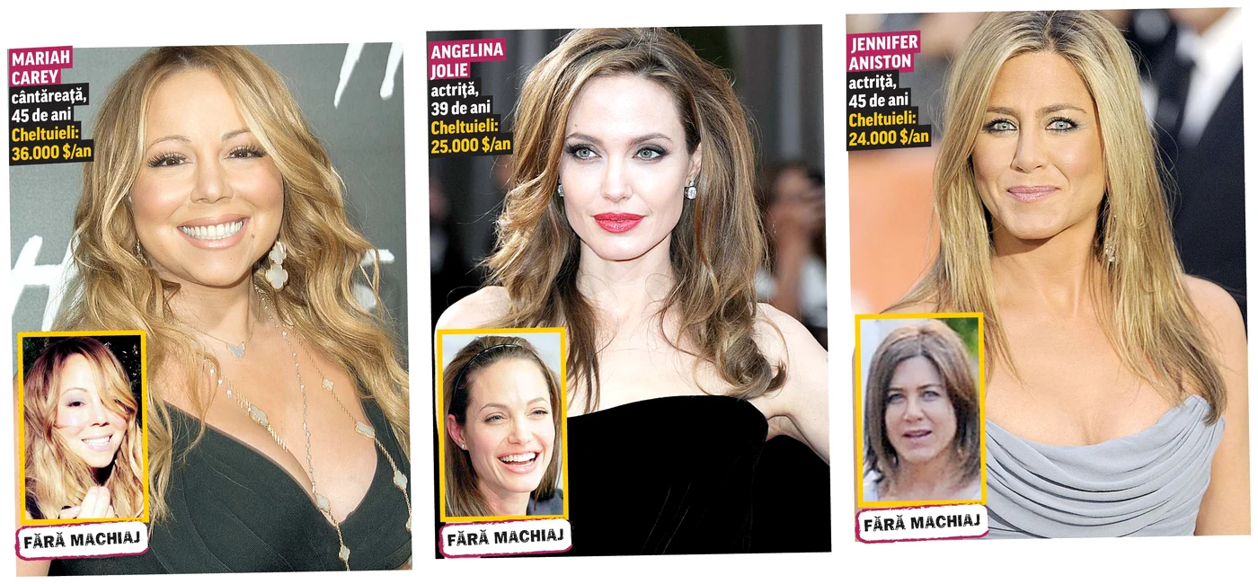 
    Mariah Carey, Angelina Jolie, Jennifer Aniston şi mai ales Jessica Simpson toacă sume mari de bani ca să arate impecabilfotografii: guliver / splashnews /gettyimages / photoland / wenn / afp  
