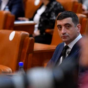 George Simion în Parlament 
