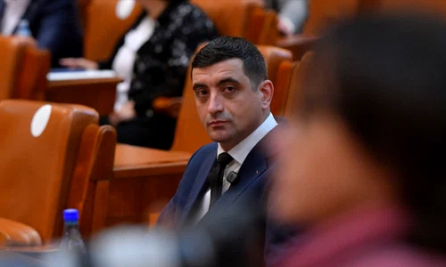 George Simion în Parlament