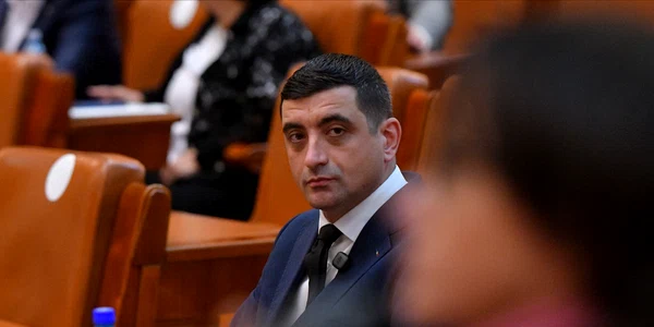 George Simion în Parlament 