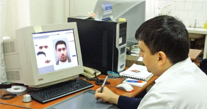 Poliţiştii realizează portretele infractorilor cu ajutorul unui program special, adus din Statele Unite