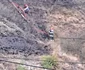 Incendiu de proporții pe Valea Oltului în comuna Racovița Vâlcea Foto ISU Vâlcea