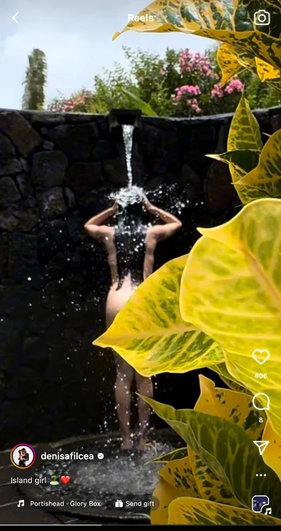 Așa s-a afișat Denisa Filcea / foto: Instagram