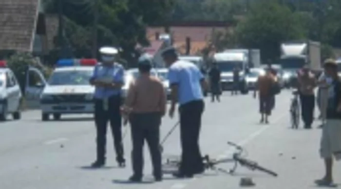 Biciclistul a murit la Spitalul din Dej. FOTO: dejeanul.ro