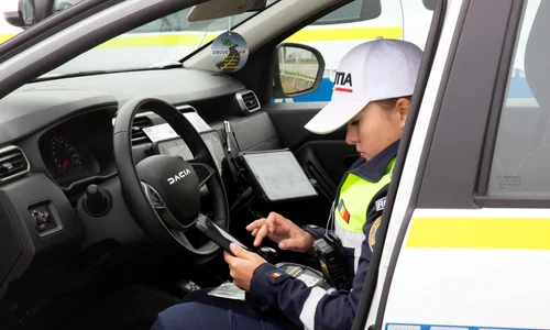 Amenda rutieră cu tableta la Sibiu Foto Dan Claudiu Buzdugan