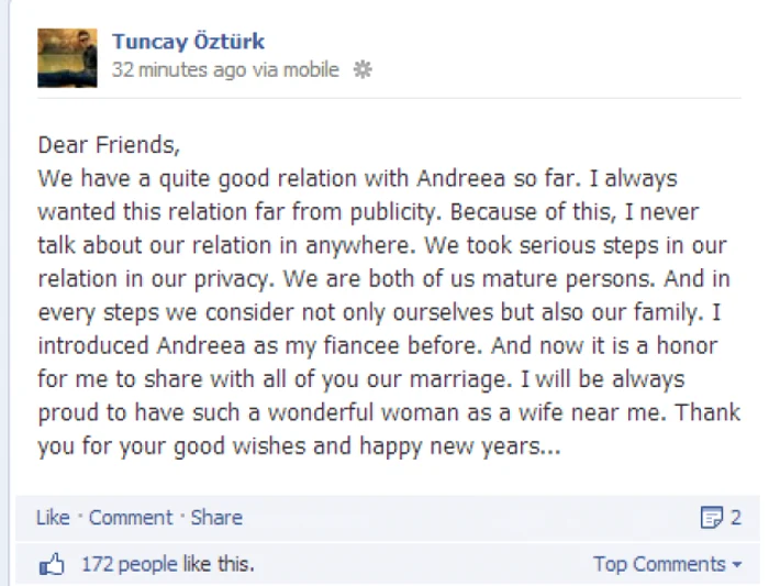 tuncay declaratie facebook