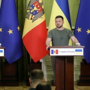 Conferinta de presa Maia Sandu si Volodimir Zelenski FOTO EPA-EFE