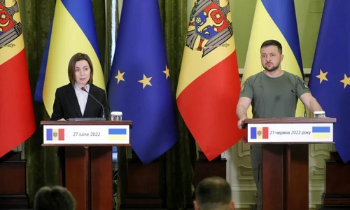 Conferinta de presa Maia Sandu si Volodimir Zelenski FOTO EPA-EFE