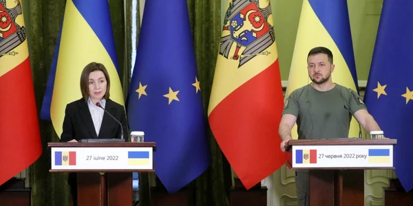 Conferinta de presa Maia Sandu si Volodimir Zelenski FOTO EPA-EFE