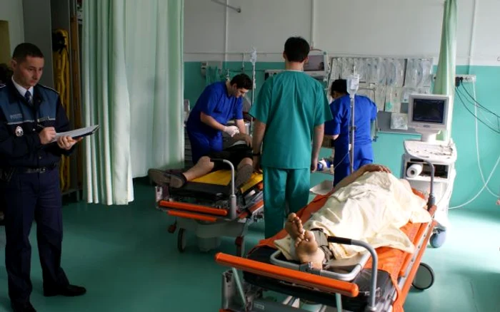 Șase victime au rămas internate la spital