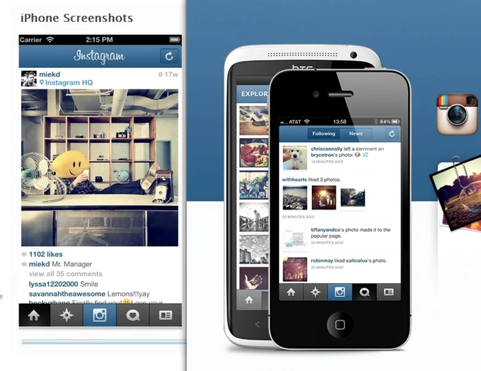 Aplicaţia Instagram este disponibilă pe iPhone şi Android. FOTO Adevărul