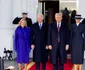 Melania și Donald Trump, primiți de soții Biden
