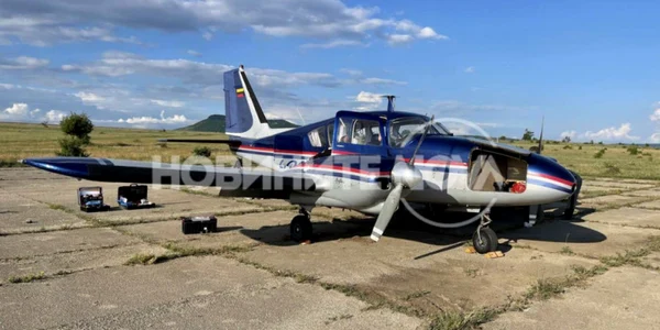 avion beechcraft abandonat in bulgaria foto nova.bg