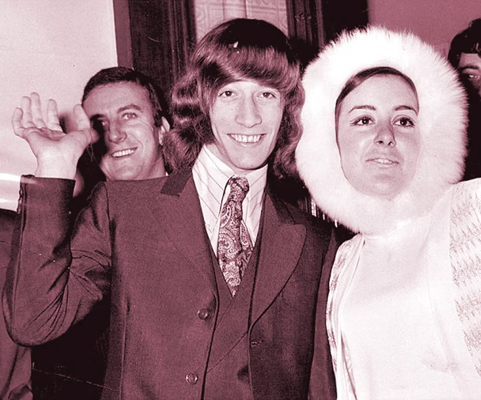 1968. Robin Gibb şi soţia lui Molly pe care voia să o ucidă după 12 ani de la nuntă