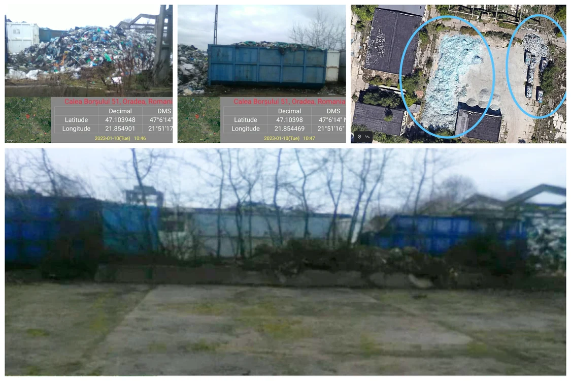 Depozitul clandestin de gunoaie, vizibil din satelit, a dispărut. Foto: Garda de Mediu Bihor
