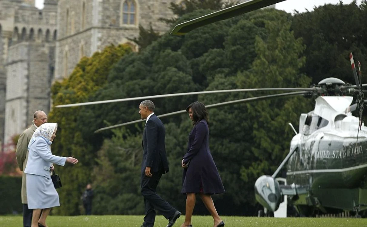 Barack și Michelle Obama au ajuns la Windsor cu elicopterul