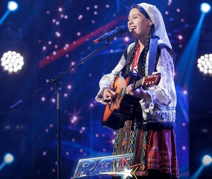 Simona Beșleagă, la Românii au talent . Foto / Captură TV
