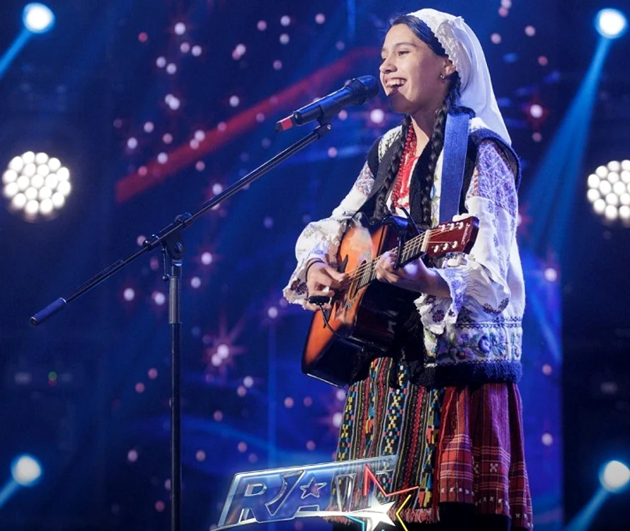 Simona Beșleagă, la Românii au talent . Foto / Captură TV
