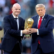 Donald Trump şi preşedintele FIFA, Gianni Infantino FOTO AFP