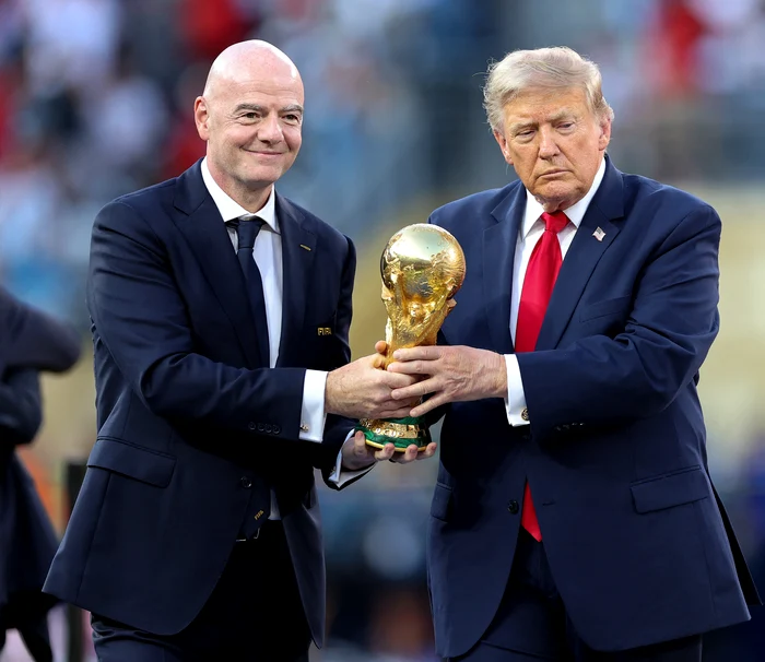 Președintele FIFA, Gianni Infantino și președintele SUA, Donald Trump. FOTO: AFP