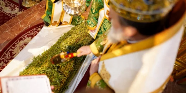 calarasi ramurile de salcie sunt sfintite de Florii foto Episcopia Sloboziei