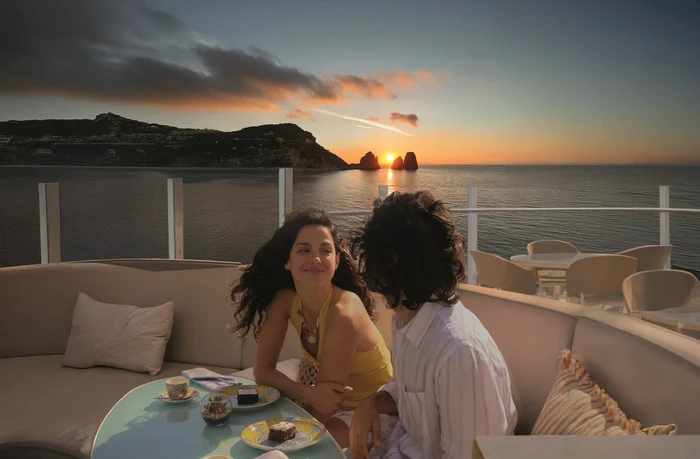 Apus de soare, în Santorini
