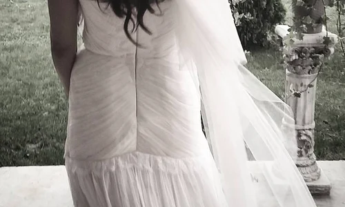 Mireasa, Teodora Bordeianu, a purtat o rochie albă, din tulle jpeg
