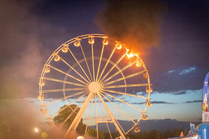 Roata în flăcări Germania. FOTO Profimedia