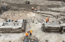 O mare baie romană, descoperită în orașul Nijmegen din Țările de Jos (© Radboud University)